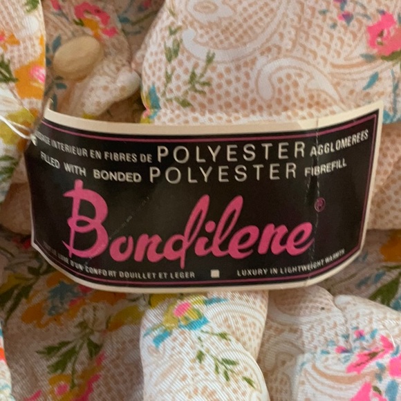 “BONDILENE VINTAGE/ RETRO 70’s HOUSECOAT” NWT  Floral Polyester Robe. - Picture 13 of 16